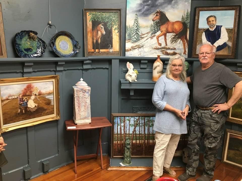 Lu Lewis and Jim Tripp, Brush and Wheel featured artists