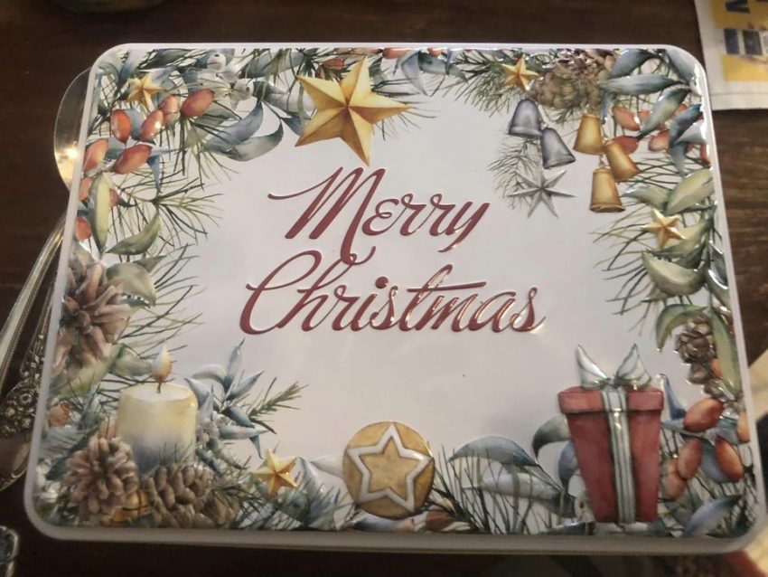 Merry Christmas Tin Box
