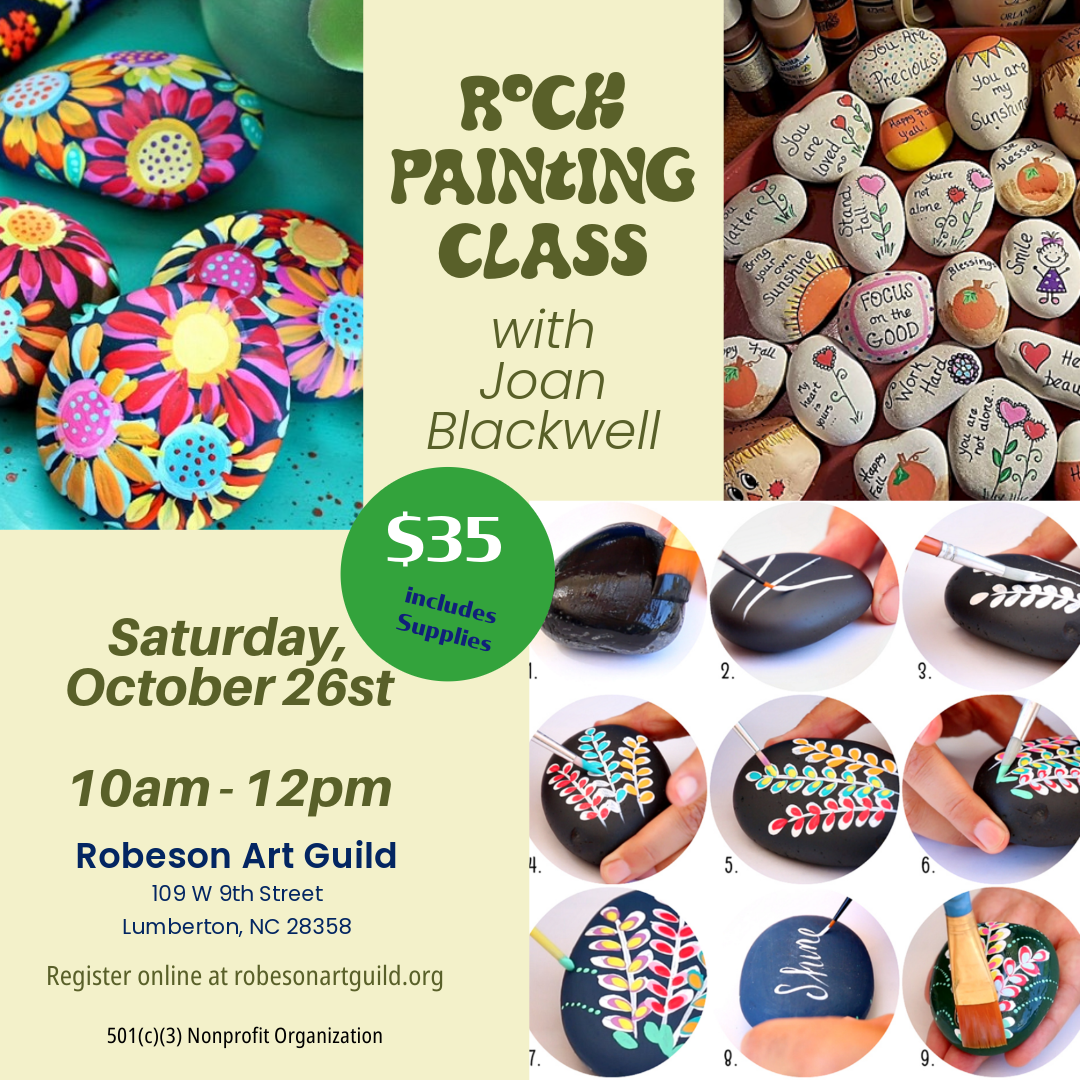 Rock Painting Class with Joan Blackwell Oct 26 2024