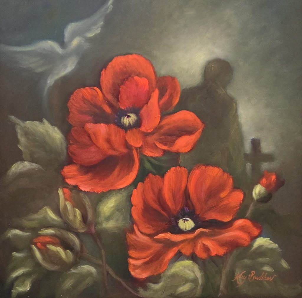 First Prize & Remembrance Poppy Award Winner, Artist Choice Exhibition - Kay Bradsher for The-Sacrifice