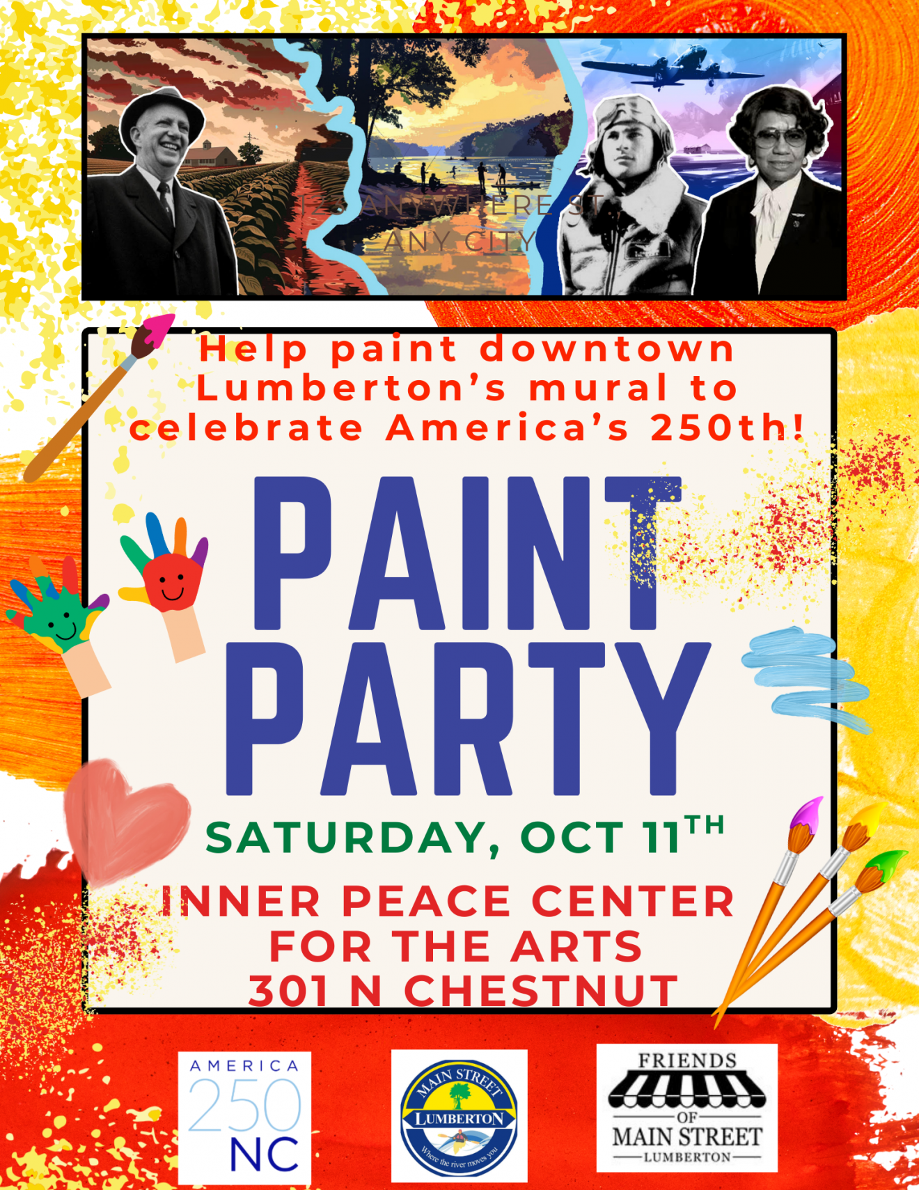 Friends of Main Street Paint Party, October 11, 2025 , 10am to 3pm