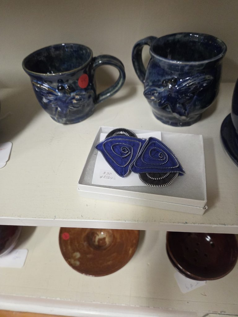 Pottery by Jim Tripp and Jewelry by Elaine Milosz