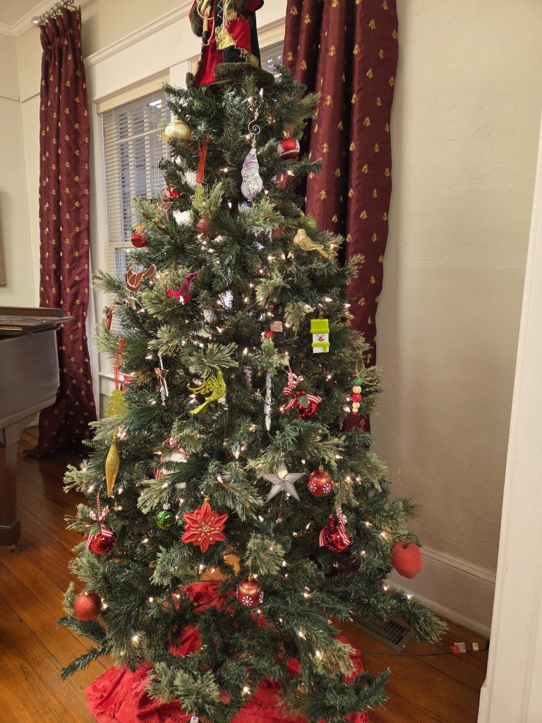 Christmas tree at the Robeson Guild House