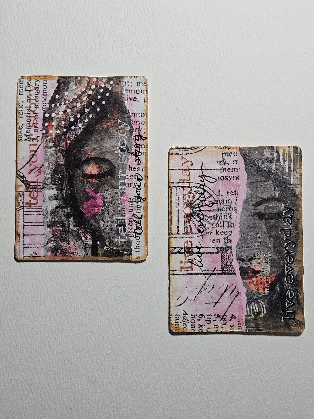 Sample images from A Guided Journey in Mindful Art with Jill Vickers, at the Robeson Art Guild, Lumberton, NC