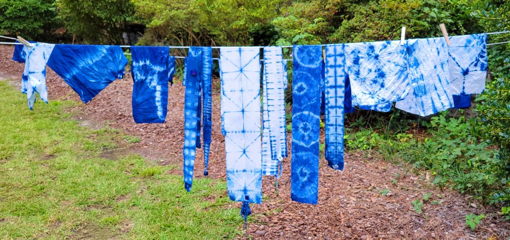 Indigo-Dyed Scarf Class at Robeson Art Guild