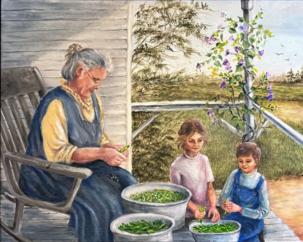 Community Scene 2026 Award - Love and Peas Grow Here, by Lu Lewis